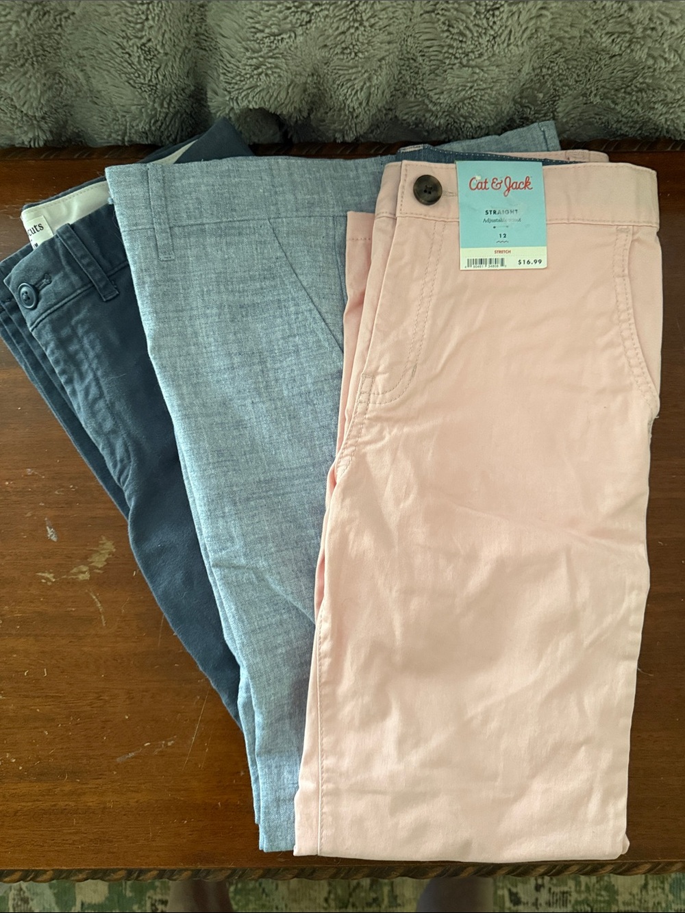 Lot of 3 - New Boys Cotton Pants - size 12